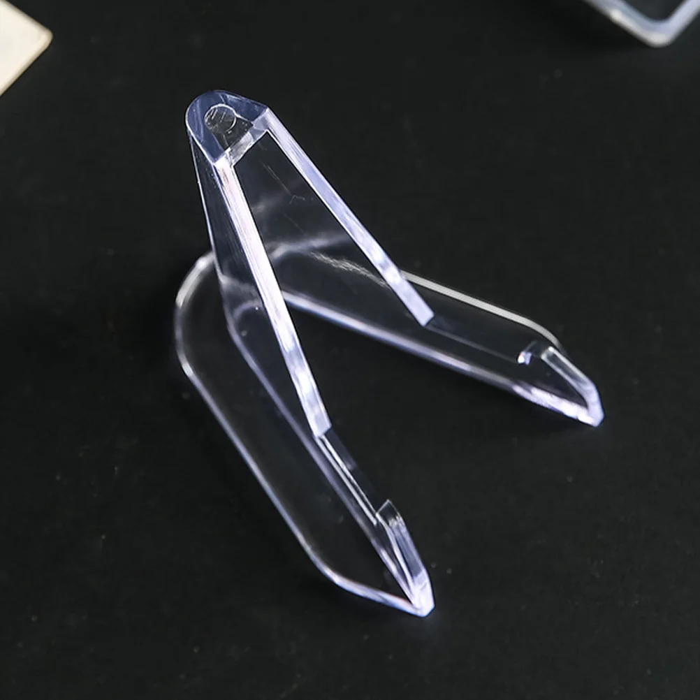 10 Pcs Photo Display Stand Acrylic Plate Card Holder Clear Bracket Easel Small Stands for Sports Cards Class Office Use
10 Pcs Photo Display Stand Acrylic Plate Card Holder Clear Bracket Easel Small Stands for Sports Cards Class Office Use