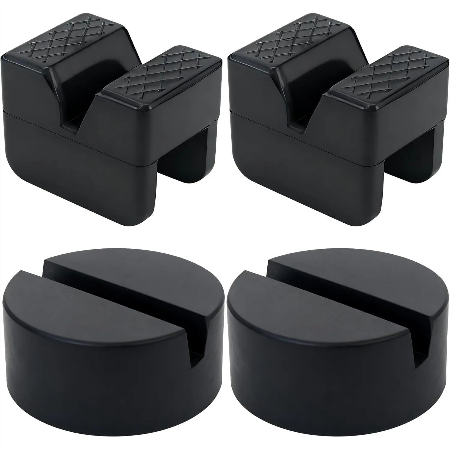 2 Types Jack Stand Pads 4 Ton Universal Rubber Slotted Frame Rail Protector for Jack Stand Accessories Black 4 Pack
2 Types Jack Stand Pads 4 Ton Universal Rubber Slotted Frame Rail Protector for Jack Stand Accessories Black 4 Pack