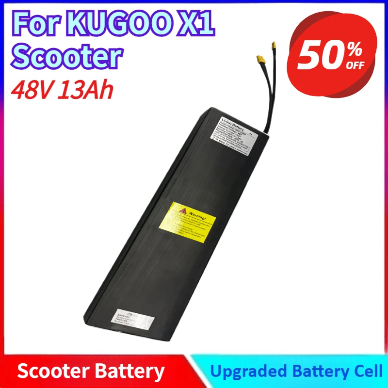48V 13Ah 13S5P High-Quality 18650 Lithium Battery Pack for Electric Scooter Built-in Replacement Battery for KUGOO X1 Scooter
48V 13Ah 13S5P High-Quality 18650 Lithium Battery Pack for Electric Scooter Built-in Replacement Battery for KUGOO X1 Scooter