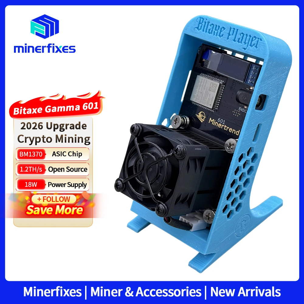 2026 New Bitaxe 601 Gamma Bitaxe Upgrade 18W 1.2TH/s BM1370 ASIC SHA-256 Open Source Bitcoin Miner Bitaxe Gamma 601 2025 Upgrade
2026 New Bitaxe 601 Gamma Bitaxe Upgrade 18W 1.2TH/s BM1370 ASIC SHA-256 Open Source Bitcoin Miner Bitaxe Gamma 601 2025 Upgrade