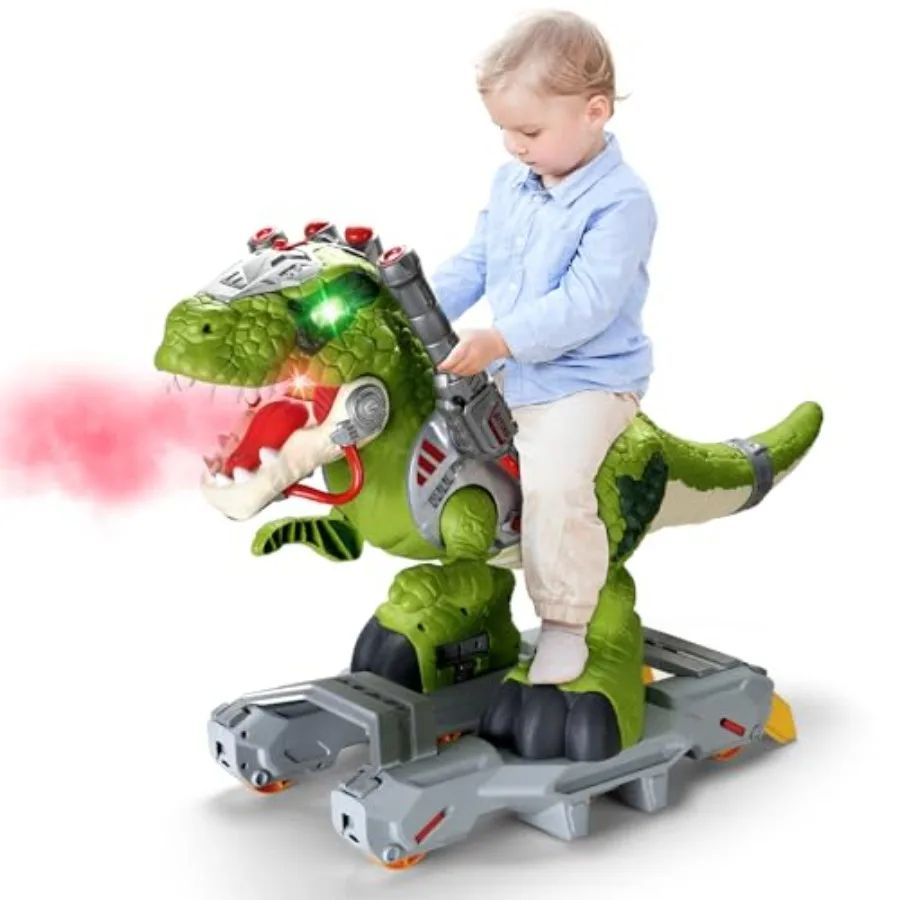 Dinosaur Ride On Toy Cars for:Plastic, Green, Electric with Music, Light Smoke Effects for Indoor/Outdoor Use
Dinosaur Ride On Toy Cars for:Plastic, Green, Electric with Music, Light Smoke Effects for Indoor/Outdoor Use