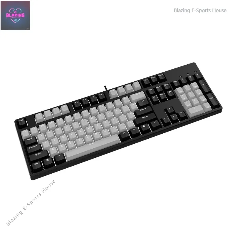 Two-color 104-key game e-sports mechanical keyboard wired office blue and black tea red axis hot-swappable customized computer
Two-color 104-key game e-sports mechanical keyboard wired office blue and black tea red axis hot-swappable customized computer