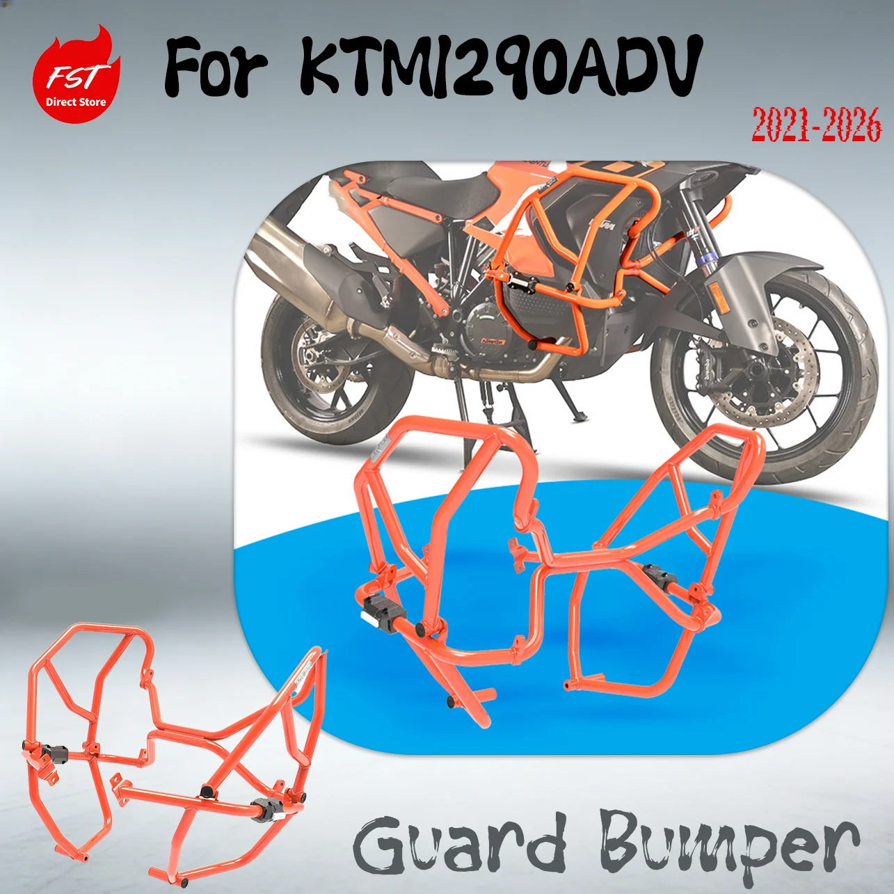 For KTM 1290 Super Adventure ADV 2021-2026 Highway Crash Bars Anti-Fall Frame Protector Radiator Guard Grille Modified Accessori
For KTM 1290 Super Adventure ADV 2021-2026 Highway Crash Bars Anti-Fall Frame Protector Radiator Guard Grille Modified Accessori