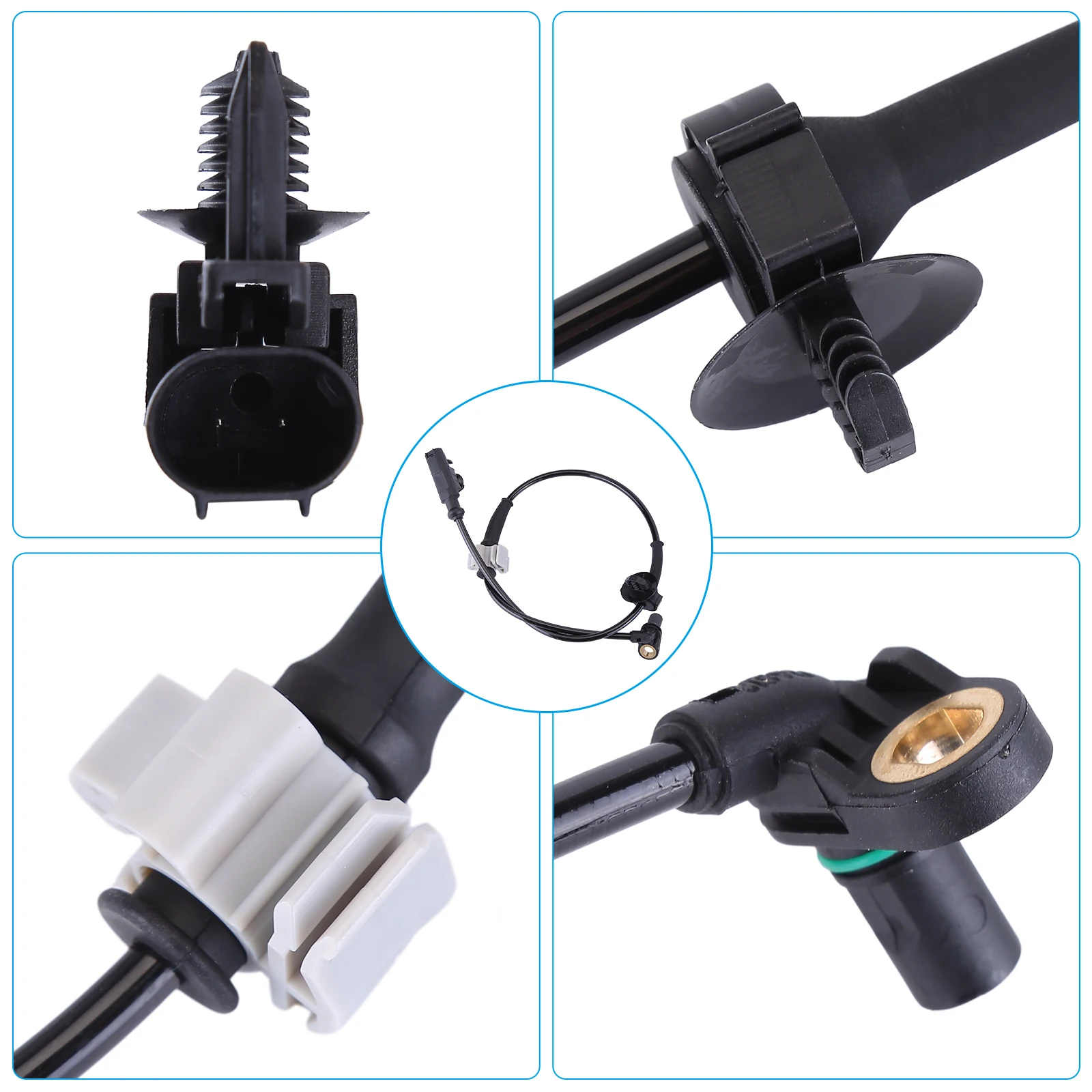 4PK Front & Rear Side ABS Wheel Speed Sensor Compatible for 2007-2013 CHEVROLET SILVERADO 1500 Compatible for 2007-2013 GMC SIERRA 1500 Replace 15229012, 22740468, 22870821, 19258792, 84356647, 0265007821, ALS1465, 5S7985
4PK Front & Rear Side ABS Wheel Speed Sensor Compatible for 2007-2013 CHEVROLET SILVERADO 1500 Compatible for 2007-2013 GMC SIERRA 1500 Replace 15229012, 22740468, 22870821, 19258792, 84356647, 0265007821, ALS1465, 5S7985