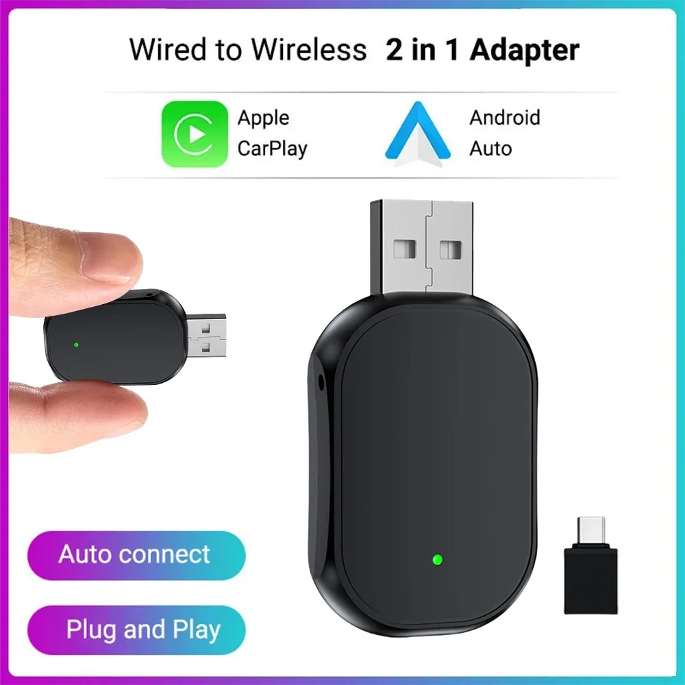 Беспроводной адаптер 2 в 1 Carplay и Android Auto Mini Ai Box USB-ключ для автомобилей с проводом OEM CarPlay Android Auto
Беспроводной адаптер 2 в 1 Carplay и Android Auto Mini Ai Box USB-ключ для автомобилей с проводом OEM CarPlay Android Auto