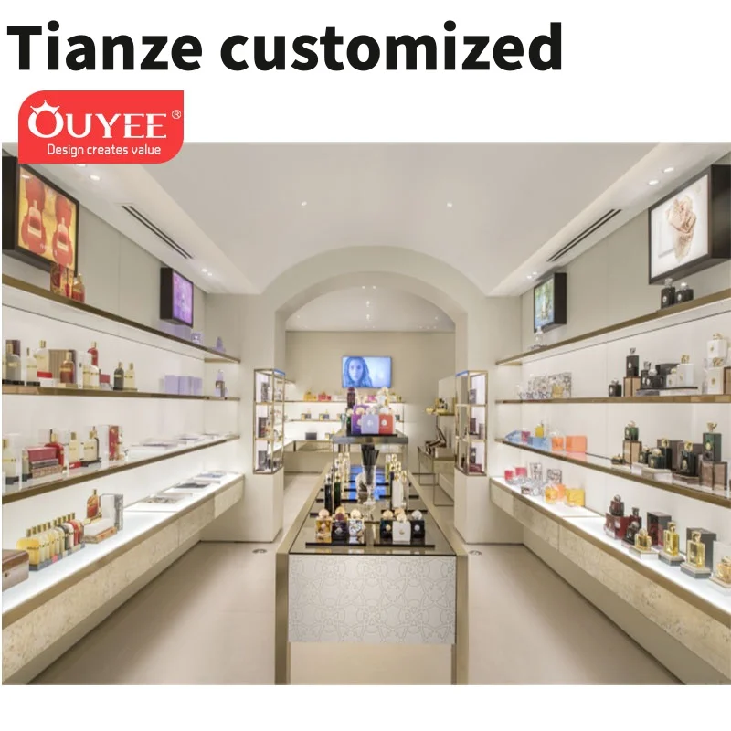 Customized-tempered glass perfume display modern perfume shop interior design decoration perfume shop
Customized-tempered glass perfume display modern perfume shop interior design decoration perfume shop