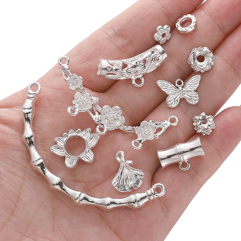 Beads Silver Color Bamboo Flower Leaf Charms Alloy Vintage Pendant For Earrings Bracelets DIY Jewelry Making Accessories
Beads Silver Color Bamboo Flower Leaf Charms Alloy Vintage Pendant For Earrings Bracelets DIY Jewelry Making Accessories