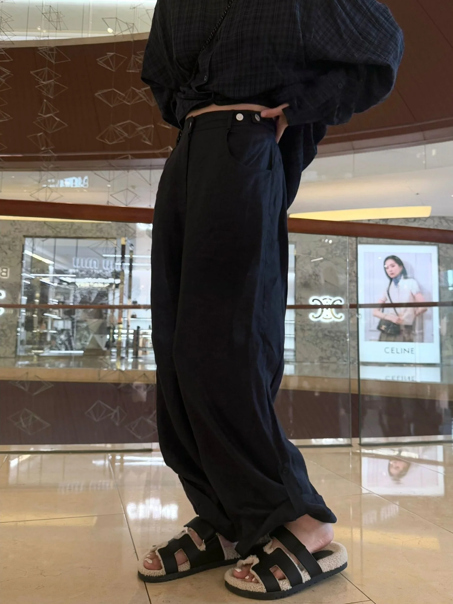 PEACHZHOU Women's Casual Straight Leg Trousers Double Wear Adjustable Buckle Wide Leg Long Pants Comfortable Natural Waist
PEACHZHOU Women's Casual Straight Leg Trousers Double Wear Adjustable Buckle Wide Leg Long Pants Comfortable Natural Waist
