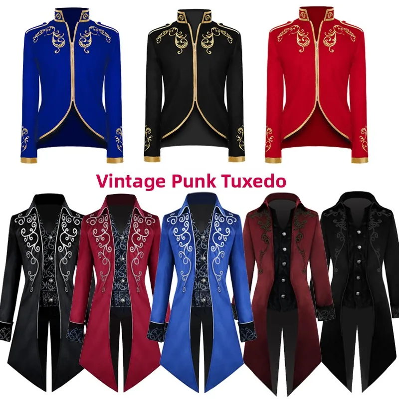loween Tailcoat Medieval Retro Court Prince Punk Sle Men's Coat Long Coat Prince Suit Gothic Sle M Model Clothes
loween Tailcoat Medieval Retro Court Prince Punk Sle Men's Coat Long Coat Prince Suit Gothic Sle M Model Clothes