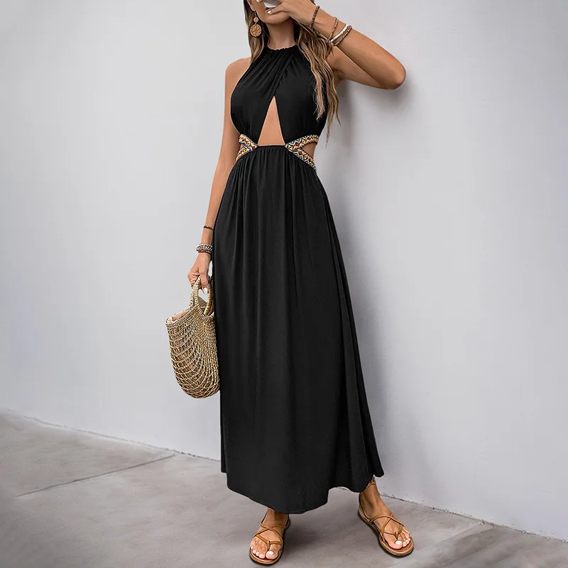 Vintage Dress 2025 New Elegant Dress Holiday Hollow Out Ethnic Style Dresses Splicing Women Clothing Sexy
Vintage Dress 2025 New Elegant Dress Holiday Hollow Out Ethnic Style Dresses Splicing Women Clothing Sexy