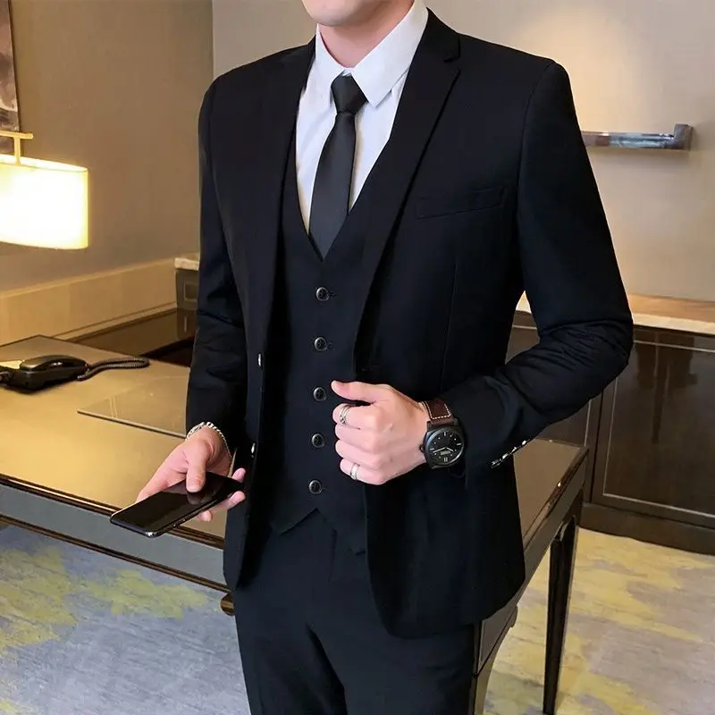 able Single-Button Men's Suit Set Wedding omsmen Hotel Workwear Slim Fit Cotton Spring Summer Autumn Busin Coat
able Single-Button Men's Suit Set Wedding omsmen Hotel Workwear Slim Fit Cotton Spring Summer Autumn Busin Coat