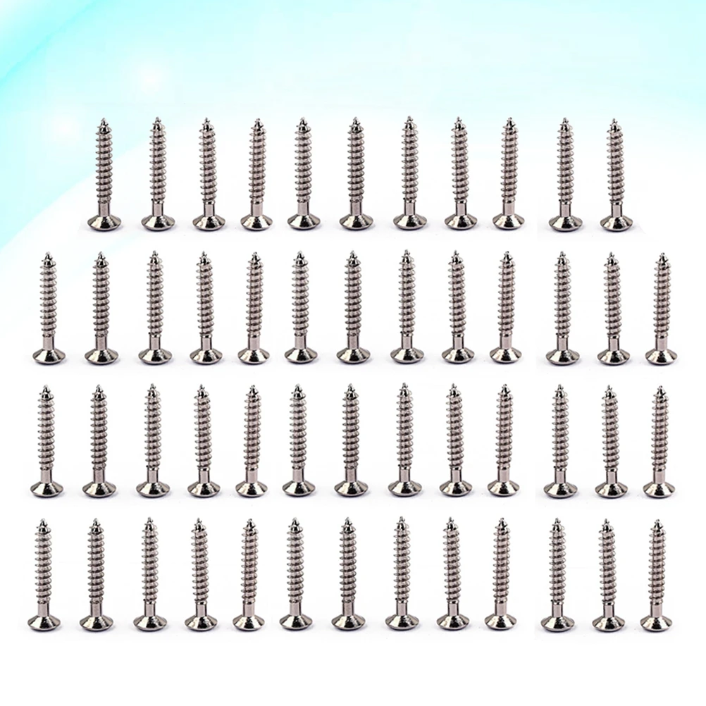 50 PCS/Set Guitar Bass Bridge Screws Guitar Tremolo Bridge Mounting Screws for Start ST TL Electric Guitar 3.5 x 25 mm
50 PCS/Set Guitar Bass Bridge Screws Guitar Tremolo Bridge Mounting Screws for Start ST TL Electric Guitar 3.5 x 25 mm