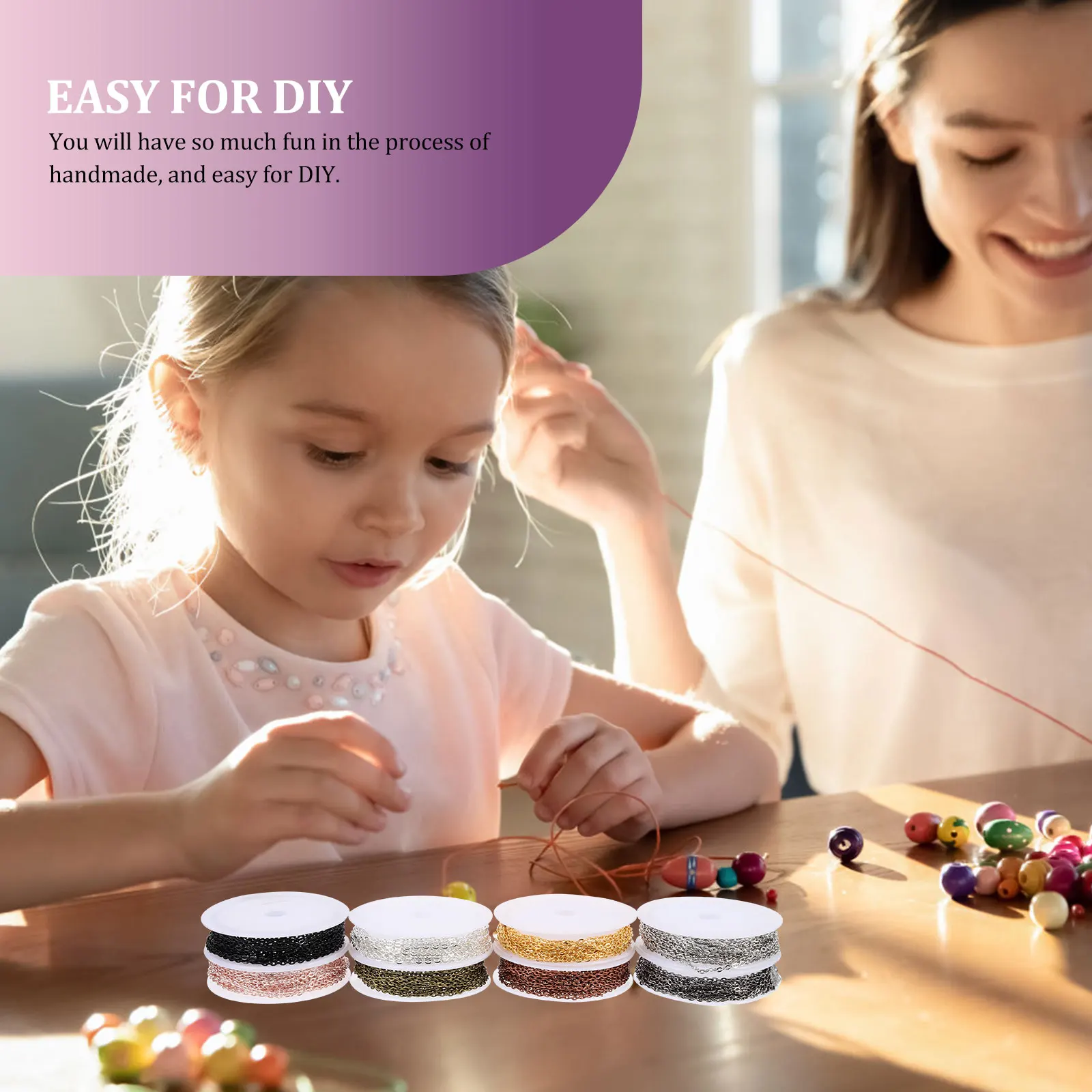 DIY Jewelry Making Chains Findings Kit Open Rings Clasps Necklace Anklets Earrings Supplies Premium Material Crafting
DIY Jewelry Making Chains Findings Kit Open Rings Clasps Necklace Anklets Earrings Supplies Premium Material Crafting