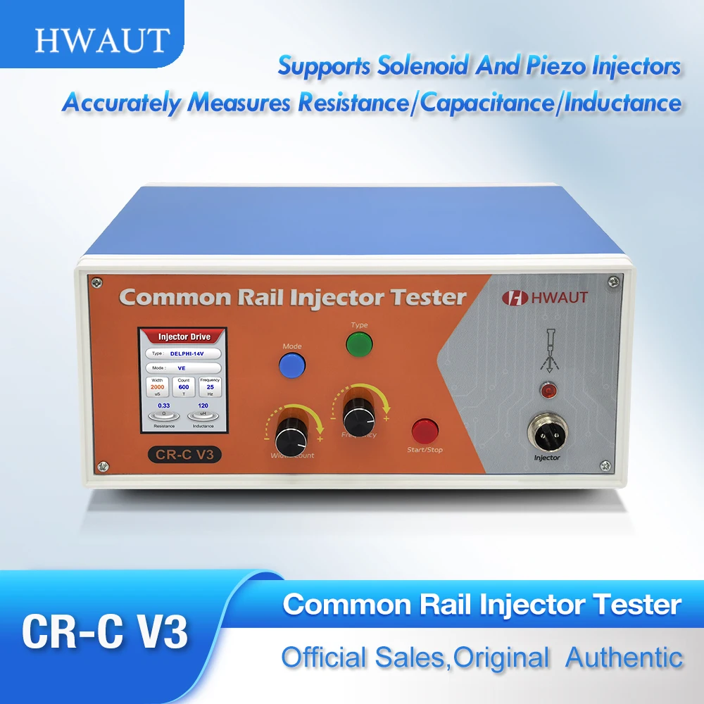 HWAUT CR-C V3 Common Rail Injector Tester for Solenoid & Piezo Diagnostic Tool with 2.4" LCD Screen Resistance Capacitance Test
HWAUT CR-C V3 Common Rail Injector Tester for Solenoid & Piezo Diagnostic Tool with 2.4" LCD Screen Resistance Capacitance Test