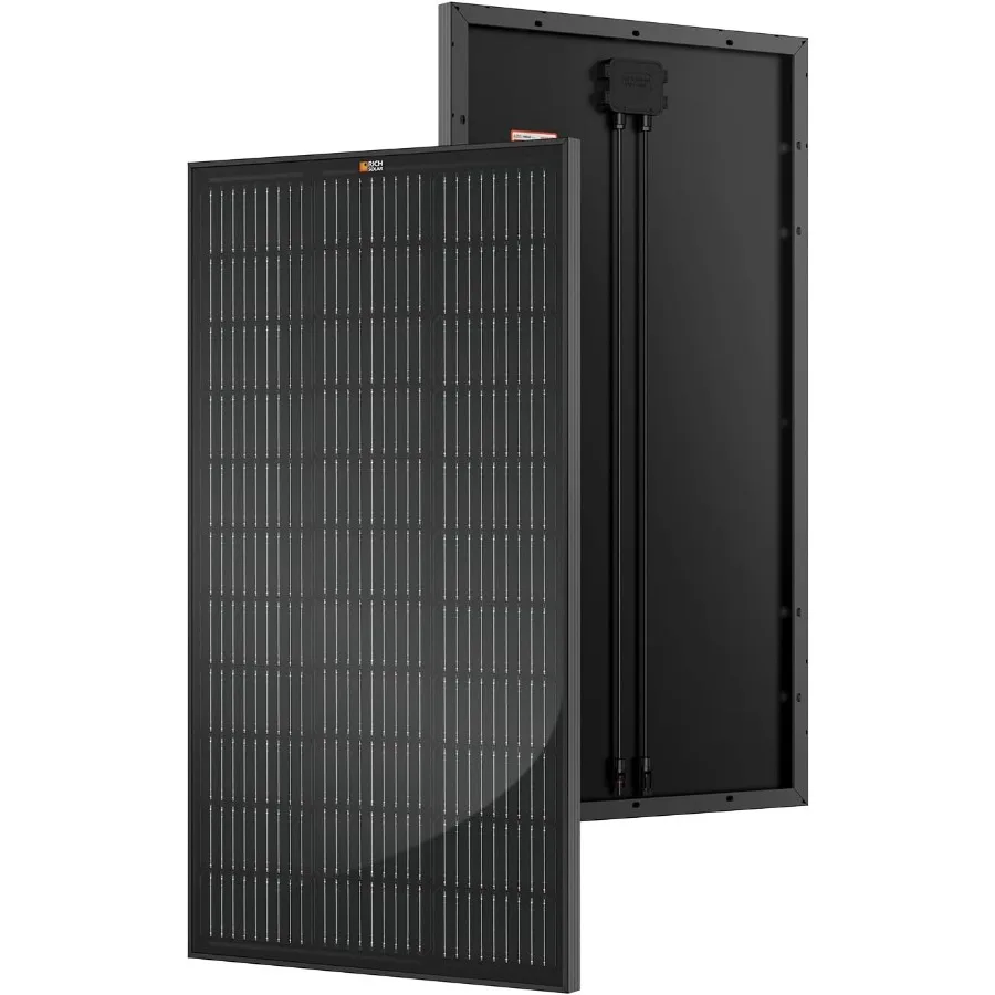 100 Watt 12 Volt 9BB Cell Monocrystalline Solar Panel High Efficiency Solar Module for RV Trailer Camper Marine Off Grid All Bl
100 Watt 12 Volt 9BB Cell Monocrystalline Solar Panel High Efficiency Solar Module for RV Trailer Camper Marine Off Grid All Bl