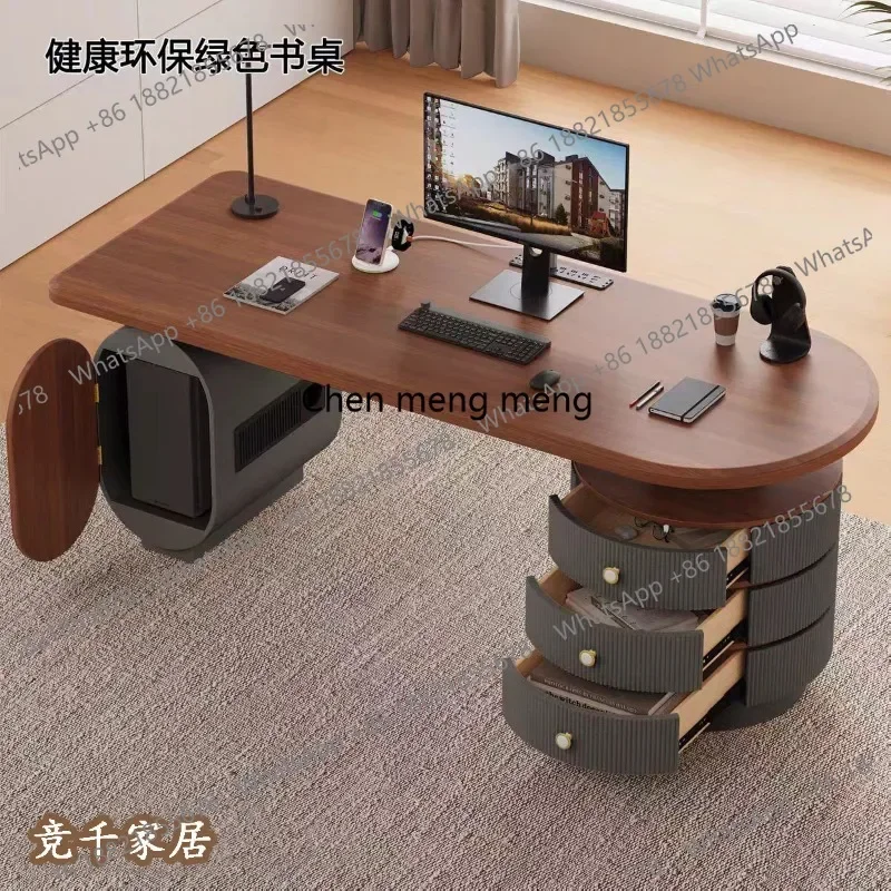 A178Modern Chinese Solid Wood Computer Desk Oval Desk with Storage Drawer Household Workbench
A178Modern Chinese Solid Wood Computer Desk Oval Desk with Storage Drawer Household Workbench