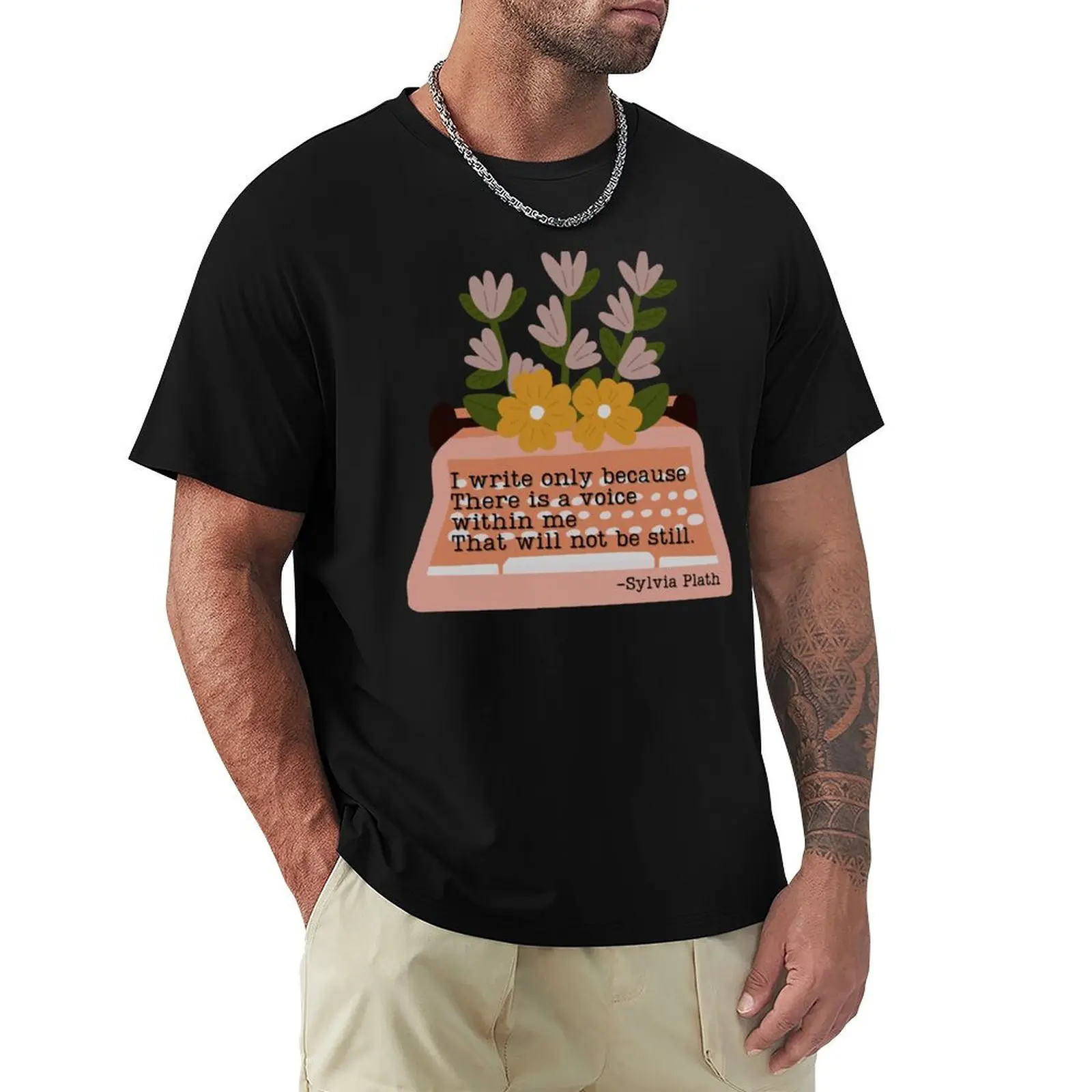 There is a voice within me - Sylvia Plath Writing Quote T-Shirt Lightweight Gym Training T-Shirt
There is a voice within me - Sylvia Plath Writing Quote T-Shirt Lightweight Gym Training T-Shirt