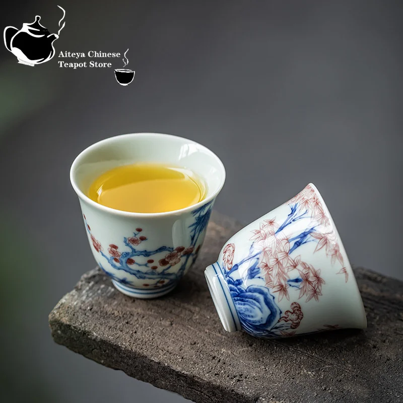 Kung Fu Tea Cup, Hand-painted, Vintage Blue and White Tea Cup, Handmade Ceramic,High End Personal Tea Cup, Single Cup
Kung Fu Tea Cup, Hand-painted, Vintage Blue and White Tea Cup, Handmade Ceramic,High End Personal Tea Cup, Single Cup