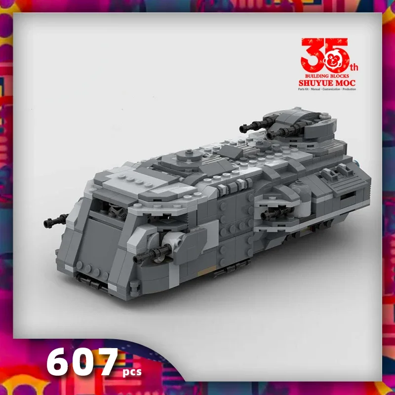 Научно-фантастическая война Фильм Императорский войск Транспорт MOC Строительные блоки DIY Военные противоавтомобильные пушки Оружие Кирпичи Игрушки для детей
Научно-фантастическая война Фильм Императорский войск Транспорт MOC Строительные блоки DIY Военные противоавтомобильные пушки Оружие Кирпичи Игрушки для детей