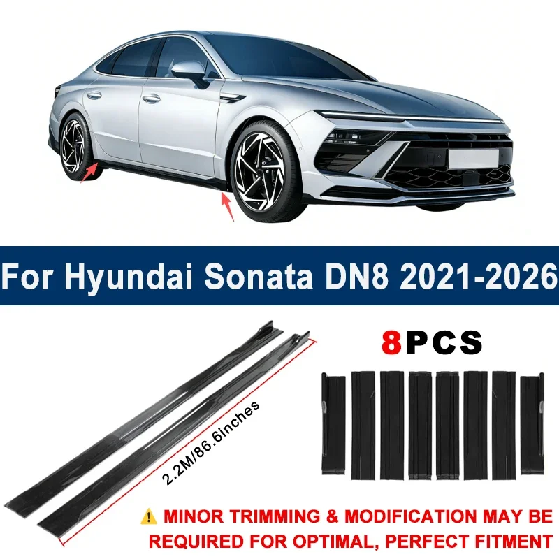 Aerodynamic 2.2m Sectional Side Skirt Extension Lips Racing Side Spoiler For Hyundai Sonata DN8 2021-2026 2022 Sport Upgrade Kit
Aerodynamic 2.2m Sectional Side Skirt Extension Lips Racing Side Spoiler For Hyundai Sonata DN8 2021-2026 2022 Sport Upgrade Kit