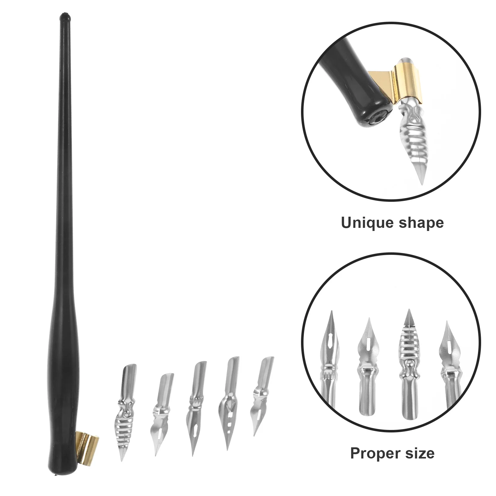 1 Set Vintage Dip Pen Gothic Art Flat Head Nib For Calligraphy Drawing Writing Practice Lightweight Design Decorative Signing
1 Set Vintage Dip Pen Gothic Art Flat Head Nib For Calligraphy Drawing Writing Practice Lightweight Design Decorative Signing