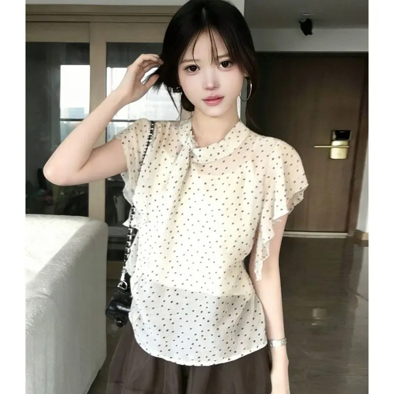2026 Korean Style Polka Dot Chiffon Shirt Women Summer Slimming Temperament Camisole Top Two-piece Set Trendy
2026 Korean Style Polka Dot Chiffon Shirt Women Summer Slimming Temperament Camisole Top Two-piece Set Trendy
