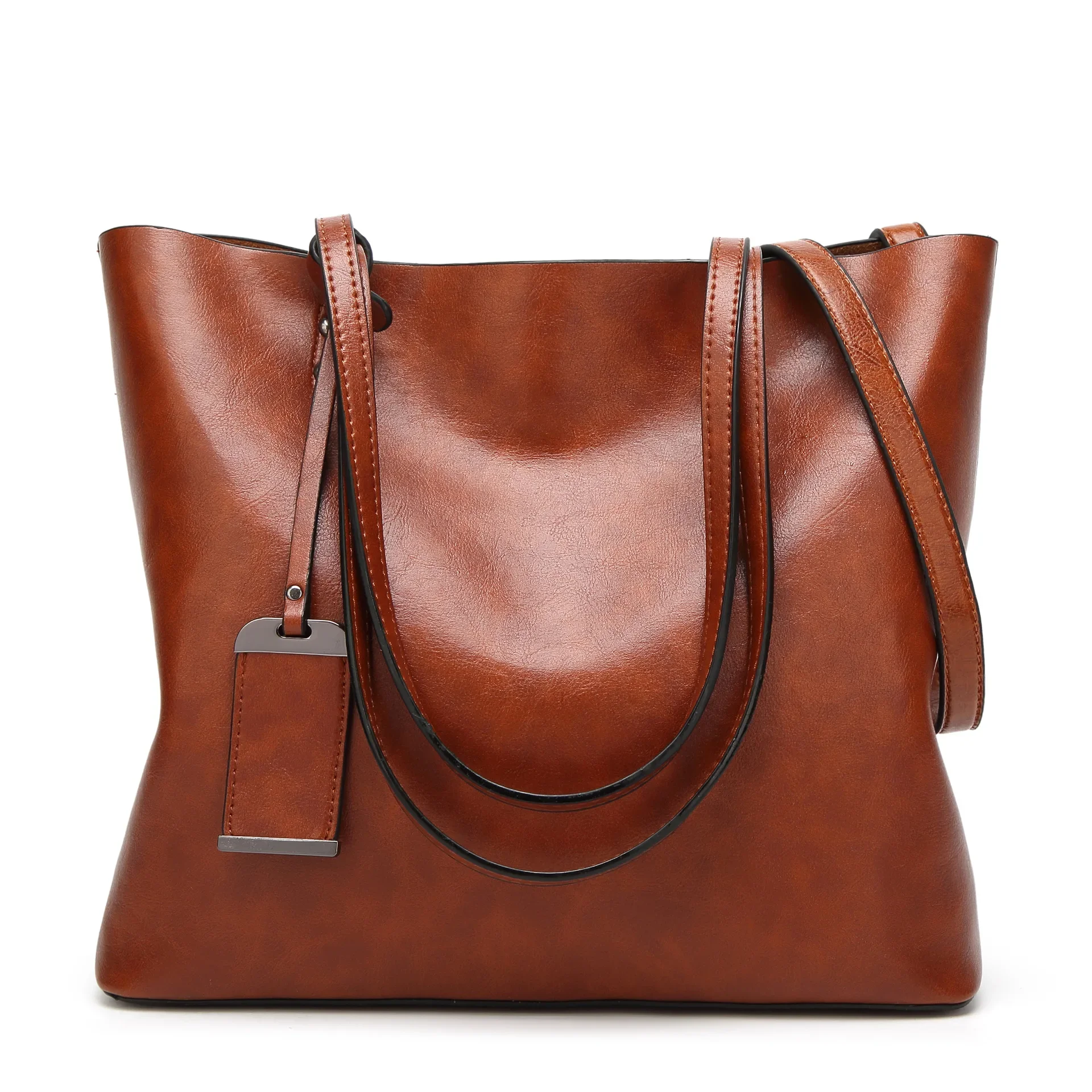 Women's Tote Sac Bolsa Feminina Totes Waxing Leather Bucket Bag Simple Double Strap Shoulder Handbag for Girls
Women's Tote Sac Bolsa Feminina Totes Waxing Leather Bucket Bag Simple Double Strap Shoulder Handbag for Girls