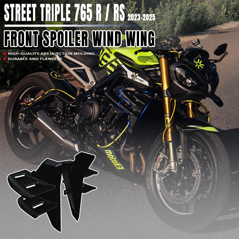 For Triumph Street Triple 765 R / RS 2023 2024 2025 Side Wing Side spoiler FRONTAL SPOILERS Front spoiler Lower spoiler flank
For Triumph Street Triple 765 R / RS 2023 2024 2025 Side Wing Side spoiler FRONTAL SPOILERS Front spoiler Lower spoiler flank