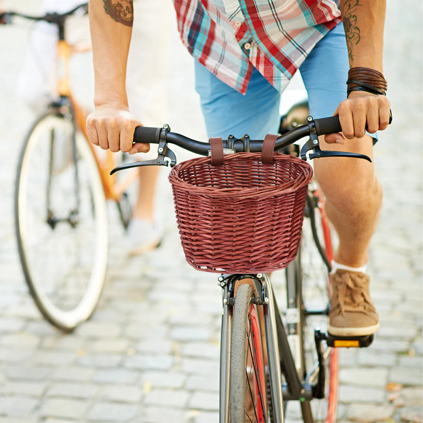 1 pc Rattan Bike Basket Wicker Bicycle Kids Baskets Large Space Storage Durable Material Outdoor Cycling Household Tool Smooth
1 pc Rattan Bike Basket Wicker Bicycle Kids Baskets Large Space Storage Durable Material Outdoor Cycling Household Tool Smooth