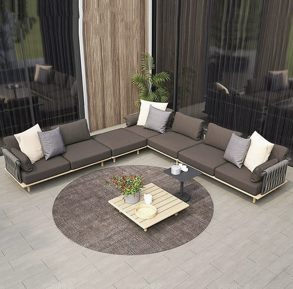 !@Modern Outdoor Garden Sofas Teak Wood Rattan with Aluminum Frame Corner Patio Furniture Set for Hotels Balconies for Villas
!@Modern Outdoor Garden Sofas Teak Wood Rattan with Aluminum Frame Corner Patio Furniture Set for Hotels Balconies for Villas