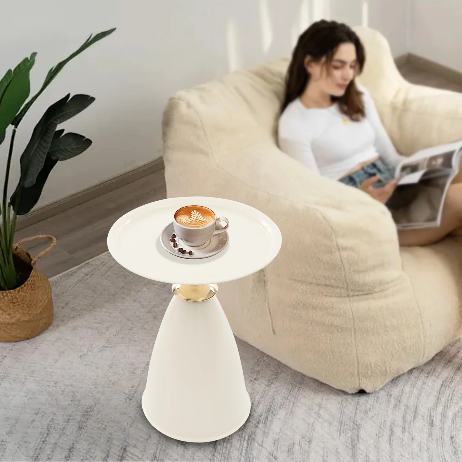 Floorstanding Side Table, 21.65" Cozy-sofa Height 10kg/22.05lbs Load for Storing Books, Vases, Laptops, Magazines, Snacks
Floorstanding Side Table, 21.65" Cozy-sofa Height 10kg/22.05lbs Load for Storing Books, Vases, Laptops, Magazines, Snacks