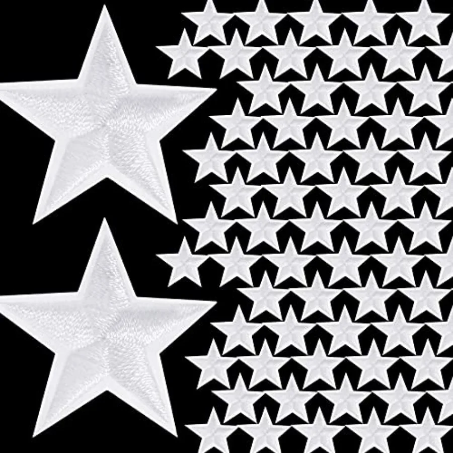 80 Pcs Star Iron on Patches Mini 5 Star Embroidered Patches Sew on Appliques Decorative Embellishments Appliques for DIY Craft
80 Pcs Star Iron on Patches Mini 5 Star Embroidered Patches Sew on Appliques Decorative Embellishments Appliques for DIY Craft