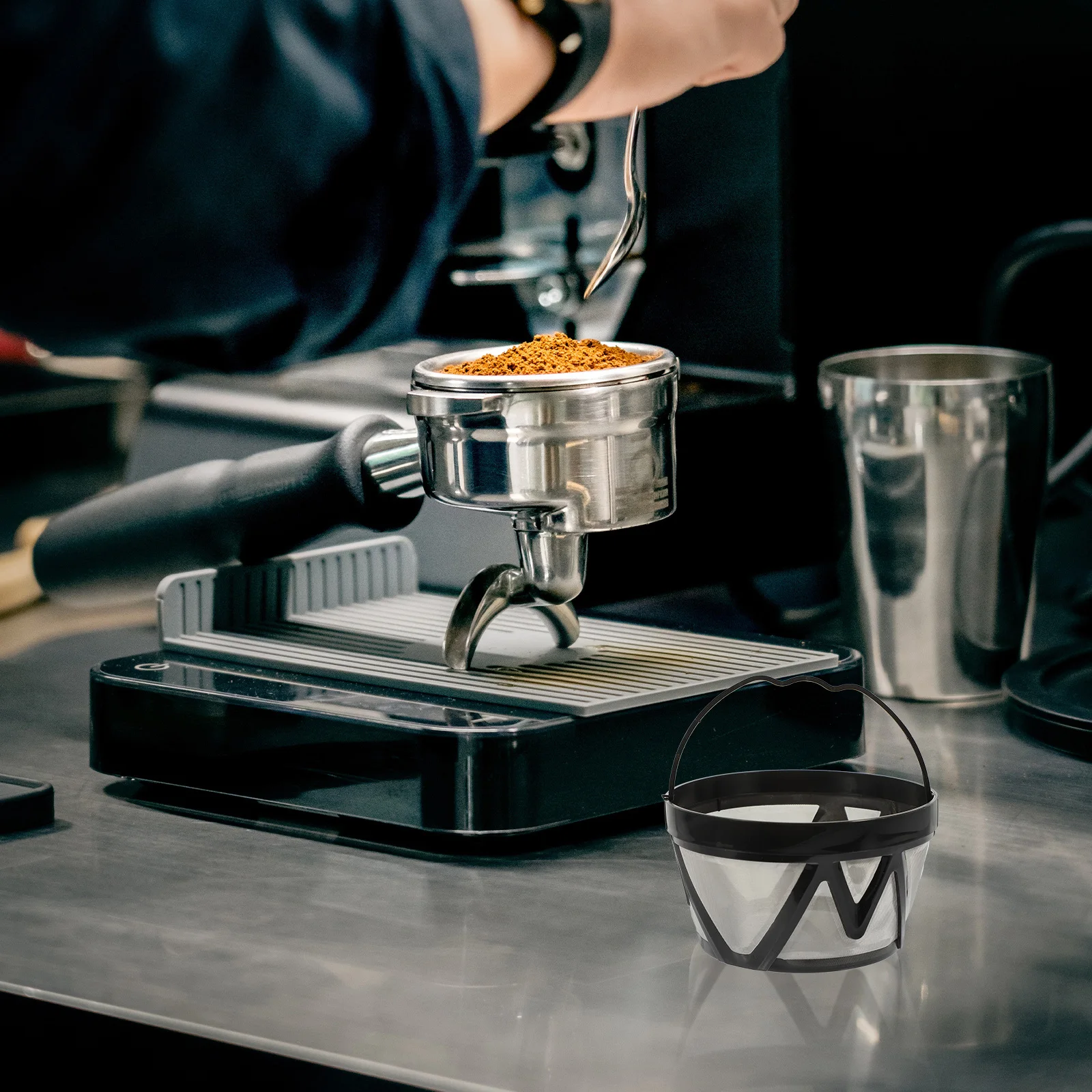 Stable Precision Coffee Filter Cup Multi-Function Reusable Mesh Portable for Home Office Dining Room Easy to Clean Install
Stable Precision Coffee Filter Cup Multi-Function Reusable Mesh Portable for Home Office Dining Room Easy to Clean Install