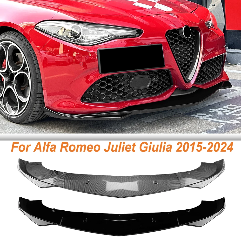 Car Front Bumper Lip Splitter Diffuser Body Kits Spoiler Bumper Guard Accessories For Alfa Romeo Juliet Giulia 2015-2024
Car Front Bumper Lip Splitter Diffuser Body Kits Spoiler Bumper Guard Accessories For Alfa Romeo Juliet Giulia 2015-2024