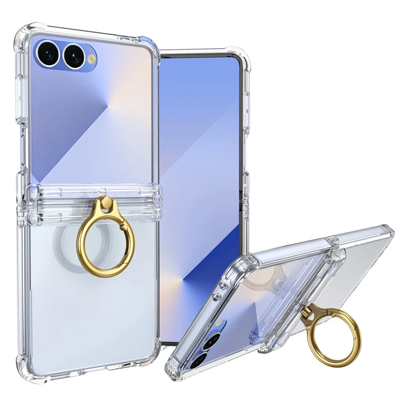 Luxury Ring Holder Airbag Hinge Protect Phone Case For Samsung Galaxy Z Flip 7 6 5 5G Screen Protect Film Clear shockproof Cover
Luxury Ring Holder Airbag Hinge Protect Phone Case For Samsung Galaxy Z Flip 7 6 5 5G Screen Protect Film Clear shockproof Cover