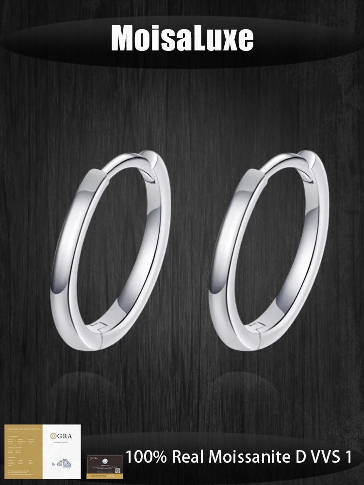 MoisaLuxe Official Store GRA Moissanite 925 sterling silver earrings Simple Design romantic Light luxury Valentine's Day gift
MoisaLuxe Official Store GRA Moissanite 925 sterling silver earrings Simple Design romantic Light luxury Valentine's Day gift