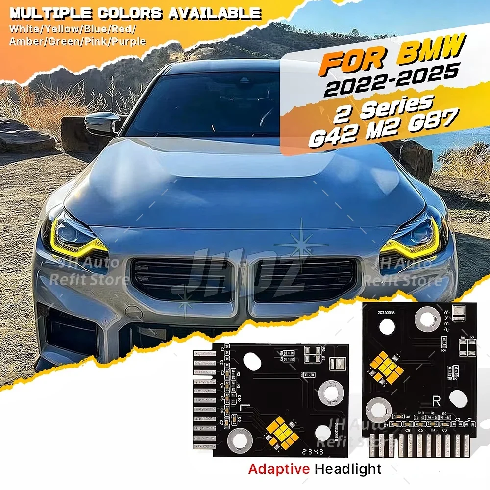 Upgrade Yellow Angel Eye LED DRL Boards For BMW 2 Series G42 M2 G87 M235i Adaptive Headlight Daytime Running Light Blue Red
Upgrade Yellow Angel Eye LED DRL Boards For BMW 2 Series G42 M2 G87 M235i Adaptive Headlight Daytime Running Light Blue Red