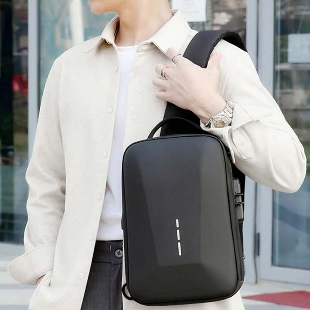 EVA Material Hard Shell Sling Pouch Combination Lock External Power Port Anti Theft Chest Bag Shockproof Shield Multi Layer Slot
EVA Material Hard Shell Sling Pouch Combination Lock External Power Port Anti Theft Chest Bag Shockproof Shield Multi Layer Slot