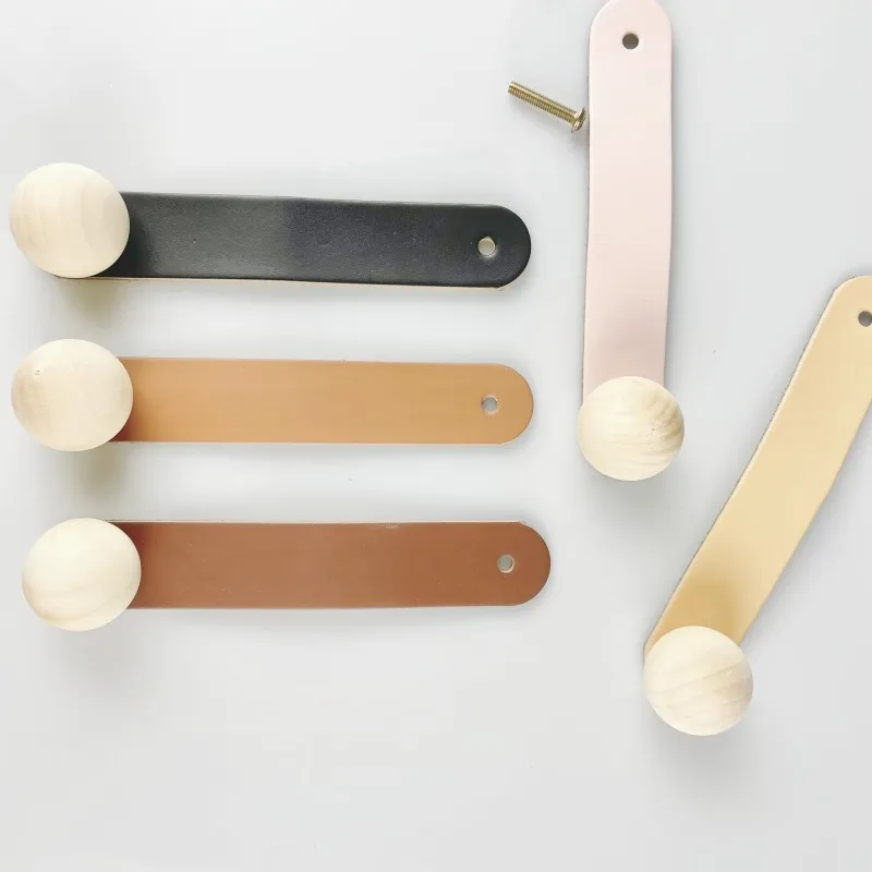 Nordic Kitchen Wooden Furniture Handles Wardrobe Cupboard kitchen Cabinet Handles Artificial Leather Handles Hardware
Nordic Kitchen Wooden Furniture Handles Wardrobe Cupboard kitchen Cabinet Handles Artificial Leather Handles Hardware