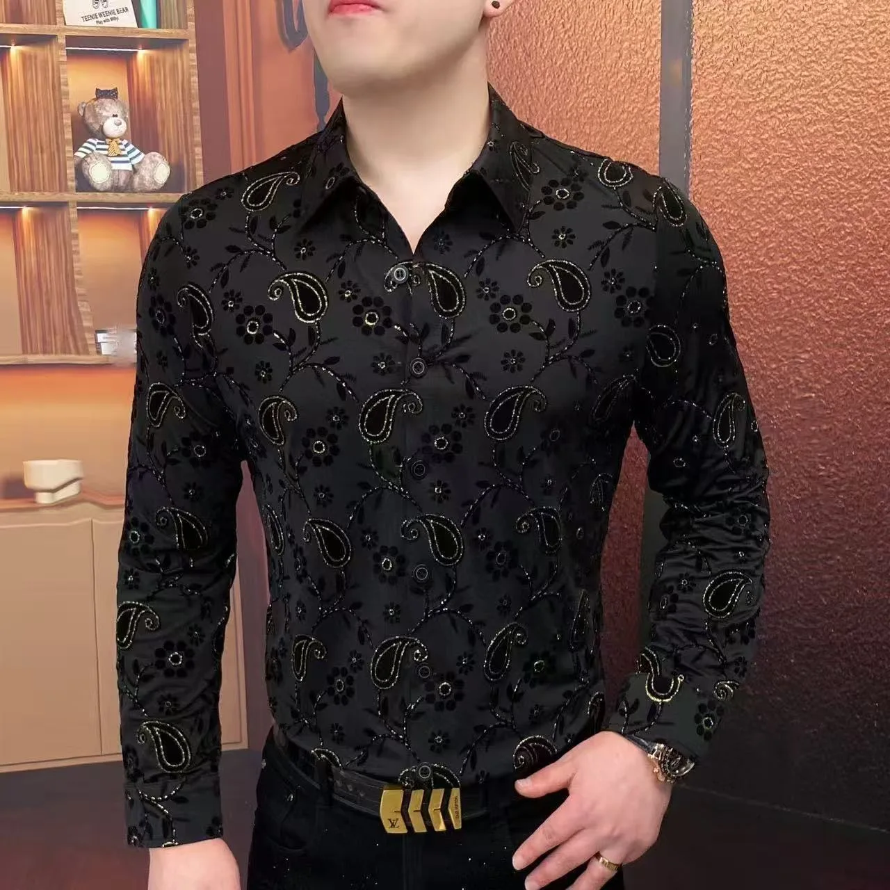 Business Casual Printed Long Sleeve Shirt Men's Fashionable Spring Summer Polyester Fiber Breathable Iron Free Dress Shirt
Business Casual Printed Long Sleeve Shirt Men's Fashionable Spring Summer Polyester Fiber Breathable Iron Free Dress Shirt