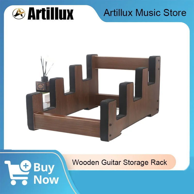 1Pc Wooden Guitar Storage Rack Brand New and High Quality Holds 3 Electric or Bass Guitars for Musical Instrument Holder
1Pc Wooden Guitar Storage Rack Brand New and High Quality Holds 3 Electric or Bass Guitars for Musical Instrument Holder