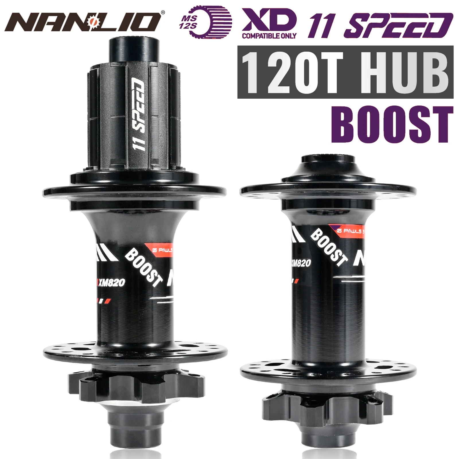 Nanlio 820 Boost MTB Bike Hub 6 pawls 120T 28H 32 Holes 15x110 12x148MM HG XD MS 8-12 Speed Noise than 450 Bicycle Hubs
Nanlio 820 Boost MTB Bike Hub 6 pawls 120T 28H 32 Holes 15x110 12x148MM HG XD MS 8-12 Speed Noise than 450 Bicycle Hubs