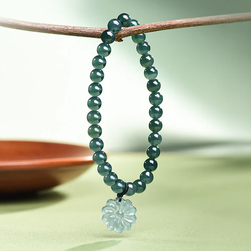 Natural Real Jade Blue Water Sunflower Bead Bracelet Adjustable Jadeite Necklace Jewelry Charm Designer Luxury Vintage Lucky
Natural Real Jade Blue Water Sunflower Bead Bracelet Adjustable Jadeite Necklace Jewelry Charm Designer Luxury Vintage Lucky