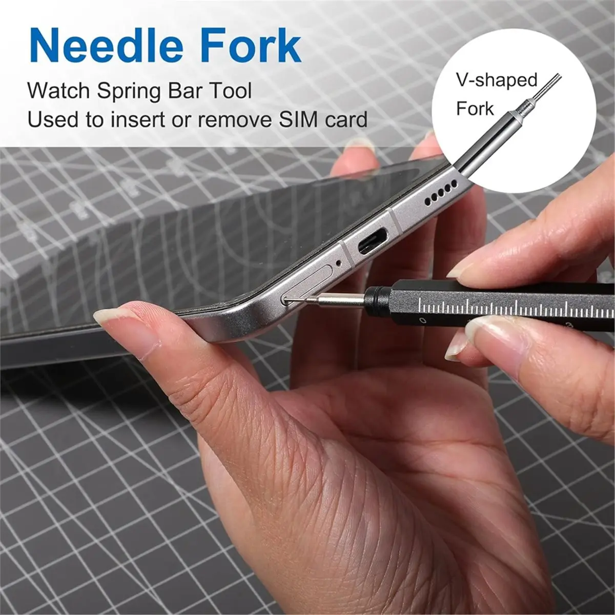 Набор инструментов для ремешка для часов — набор для удаления пружинного стержня премиум-класса и для извлечения штифта со сменной вилкой и салфеткой для чистки
Набор инструментов для ремешка для часов — набор для удаления пружинного стержня премиум-класса и для извлечения штифта со сменной вилкой и салфеткой для чистки