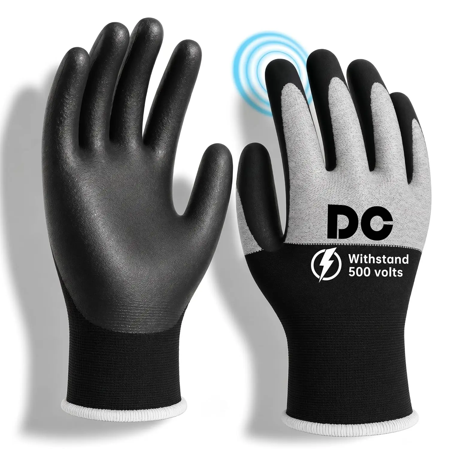 500V Insulated Electrician Gloves Touch-Screen, Flame Retardant Rubber Non-slip Work Gloves for Shock Prevention, Large
500V Insulated Electrician Gloves Touch-Screen, Flame Retardant Rubber Non-slip Work Gloves for Shock Prevention, Large