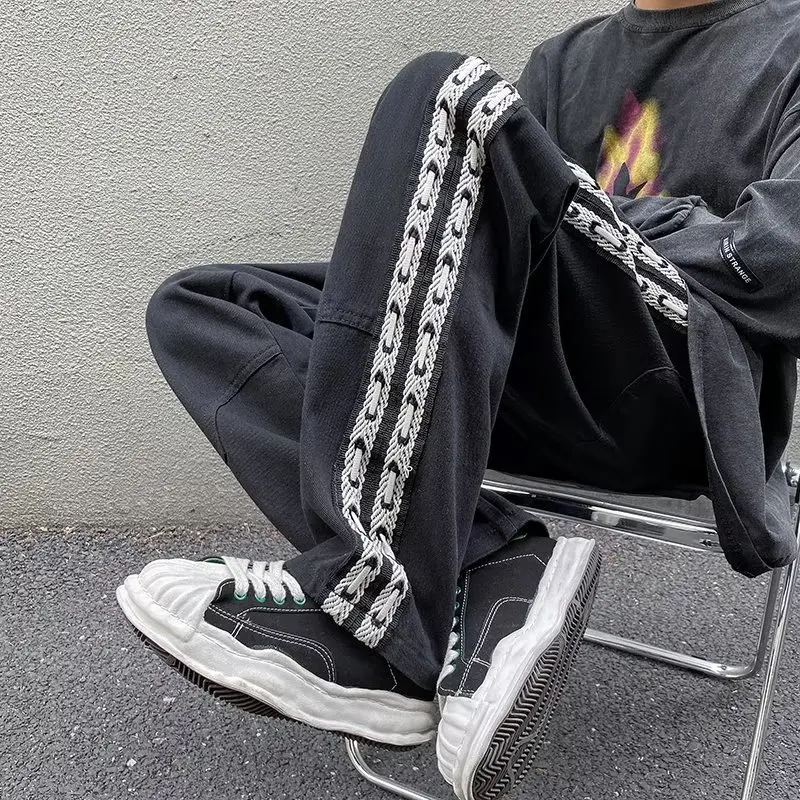 American Style Wide Leg Loose Fit Jeans for Men Retro High Street Fashion Spring Autumn New Style Durable Straight Tube Pants
American Style Wide Leg Loose Fit Jeans for Men Retro High Street Fashion Spring Autumn New Style Durable Straight Tube Pants