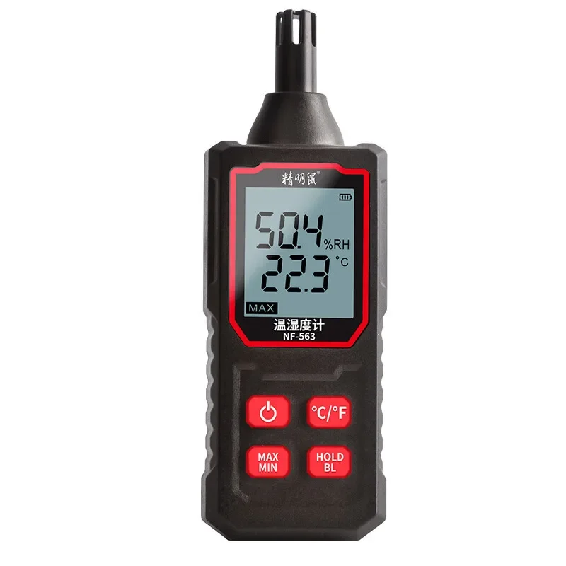NOYAFA NF-563 High Precision Indoor Handheld Electronic Digital Humidity Thermometer with Temperature and Humidity Detector
NOYAFA NF-563 High Precision Indoor Handheld Electronic Digital Humidity Thermometer with Temperature and Humidity Detector