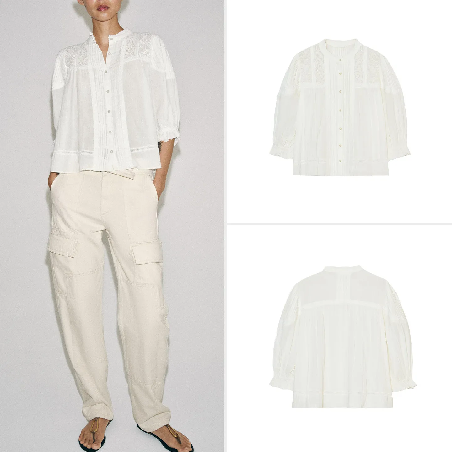 Fashionable Commuter Style Loose Fit Shirt Women's mid Sleeve Stand Collar Top Breathable Comfortable Summer New Arrival
Fashionable Commuter Style Loose Fit Shirt Women's mid Sleeve Stand Collar Top Breathable Comfortable Summer New Arrival