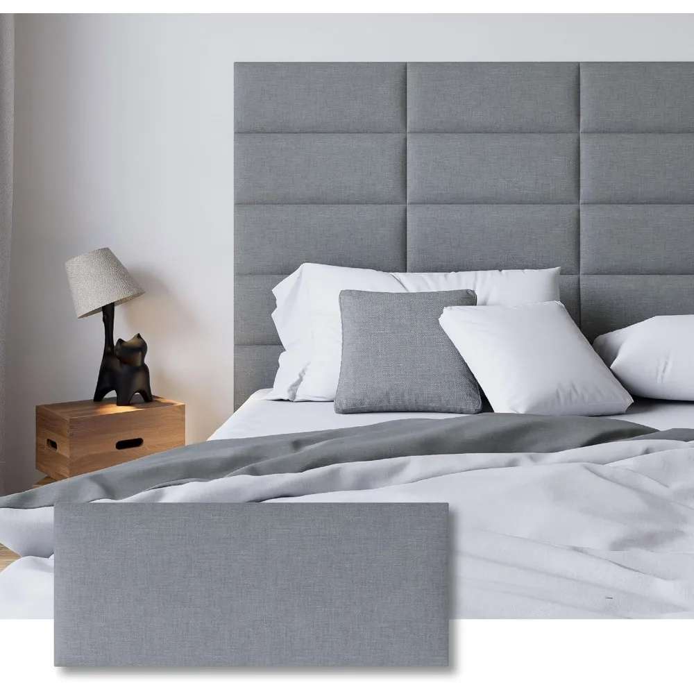 Peel and Stick Upholstered Wall Mounted Headboard Queen Size, 9 Panels Tufted Fabric Headboard,Wall Mounted Headboards, Interior
Peel and Stick Upholstered Wall Mounted Headboard Queen Size, 9 Panels Tufted Fabric Headboard,Wall Mounted Headboards, Interior