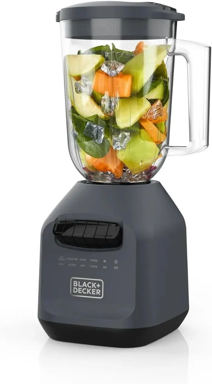 Ice Crush Blender with 56 Ounce (7 Cup) Perfect Pour Plastic Jar, Powerful 6-tip Stainless Steel Blade, 8-speeds plus Pulse, 700
Ice Crush Blender with 56 Ounce (7 Cup) Perfect Pour Plastic Jar, Powerful 6-tip Stainless Steel Blade, 8-speeds plus Pulse, 700